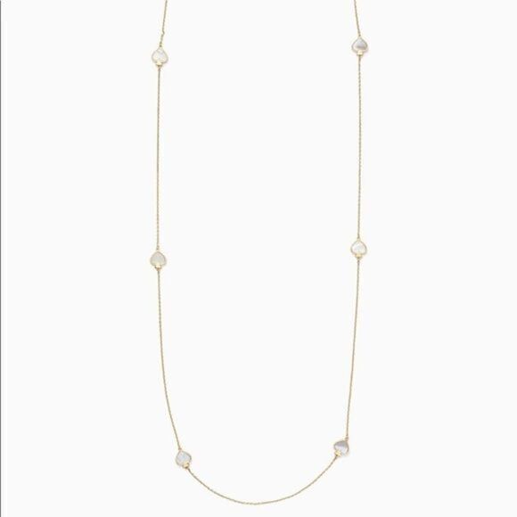 Kate spade scatter long clover gold necklace - Picture 1 of 4